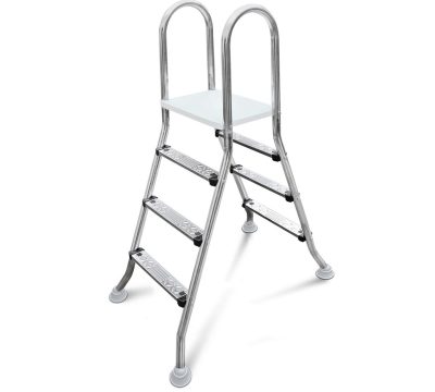 W&apos;eau A-frame RVS zwembadtrap 2 x 3 treden - AISI 304