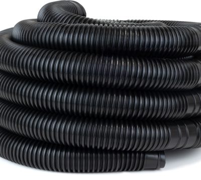 Zwembadslang 38 mm - 25 meter - Zwart