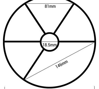 Rubberen ring 6-wegkraan Midas Ø180mm